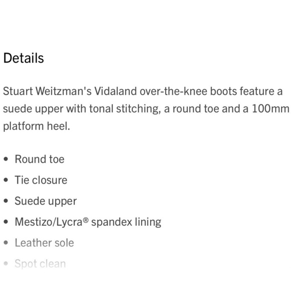 Stuart Weitzmen Black Vidaland 100MM Suede Over-the-Knee Boots - Picture 11 of 16